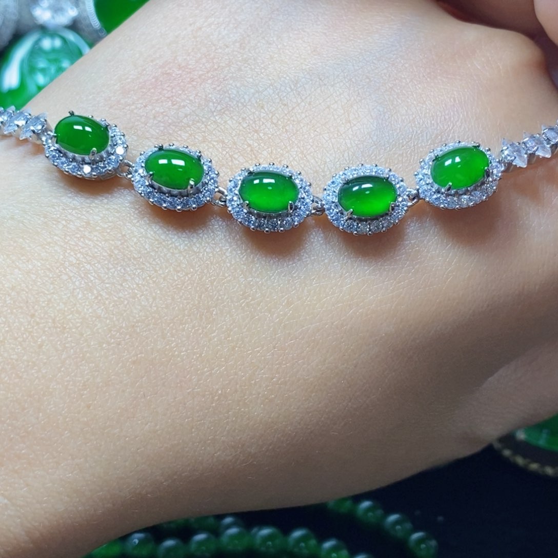 未镶嵌手链翡翠天然翡翠