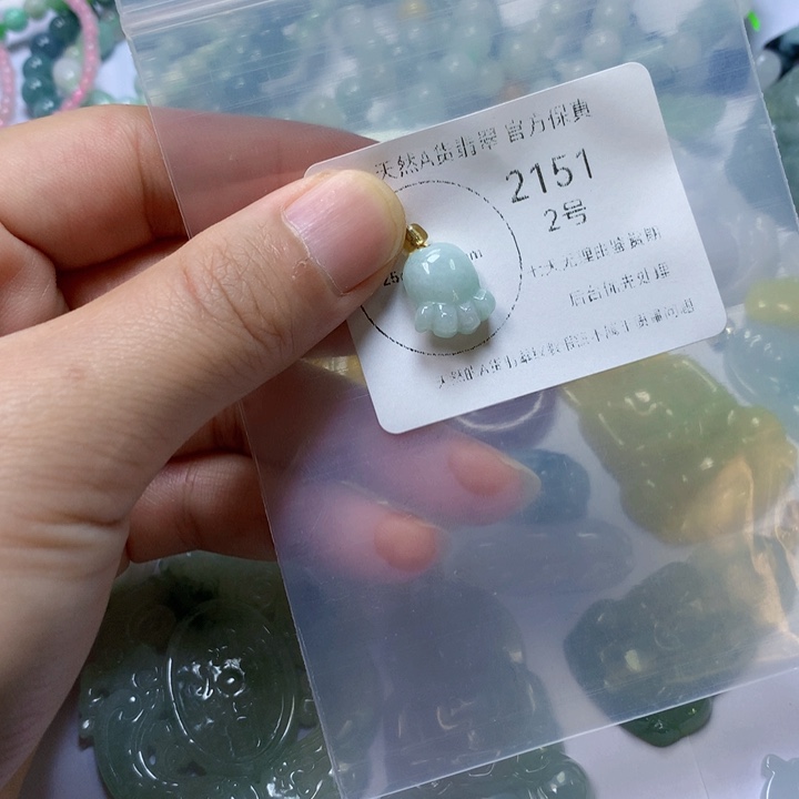 翡翠颈饰未镶嵌翡翠