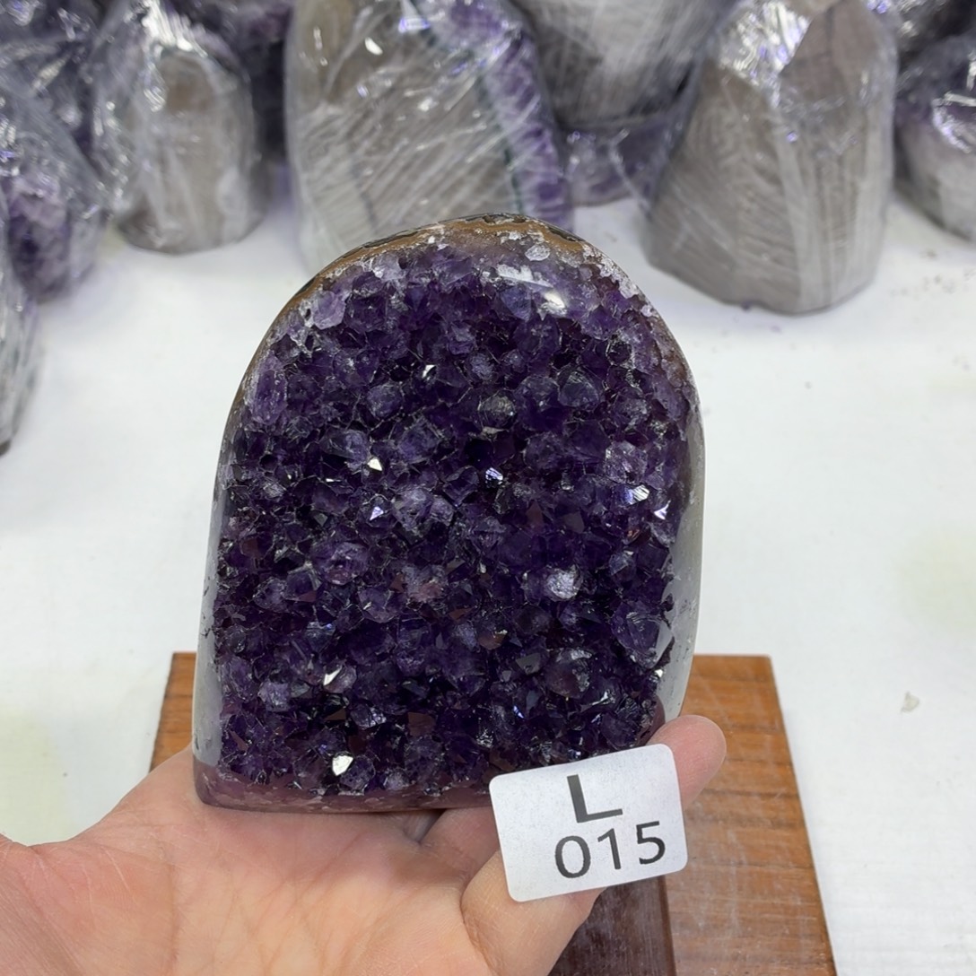 水晶未镶嵌摆件天然紫水晶