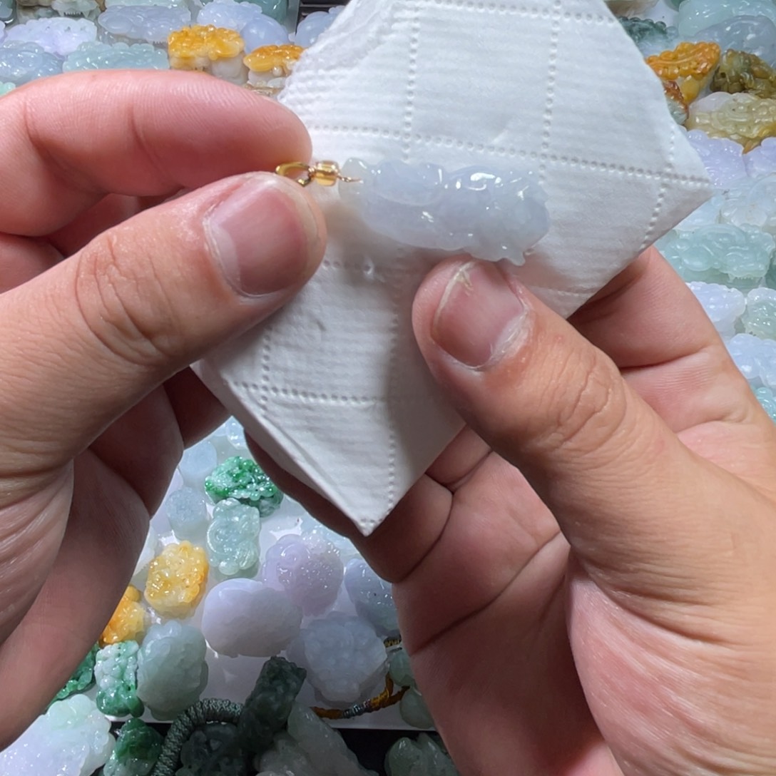 翡翠未镶嵌颈饰天然