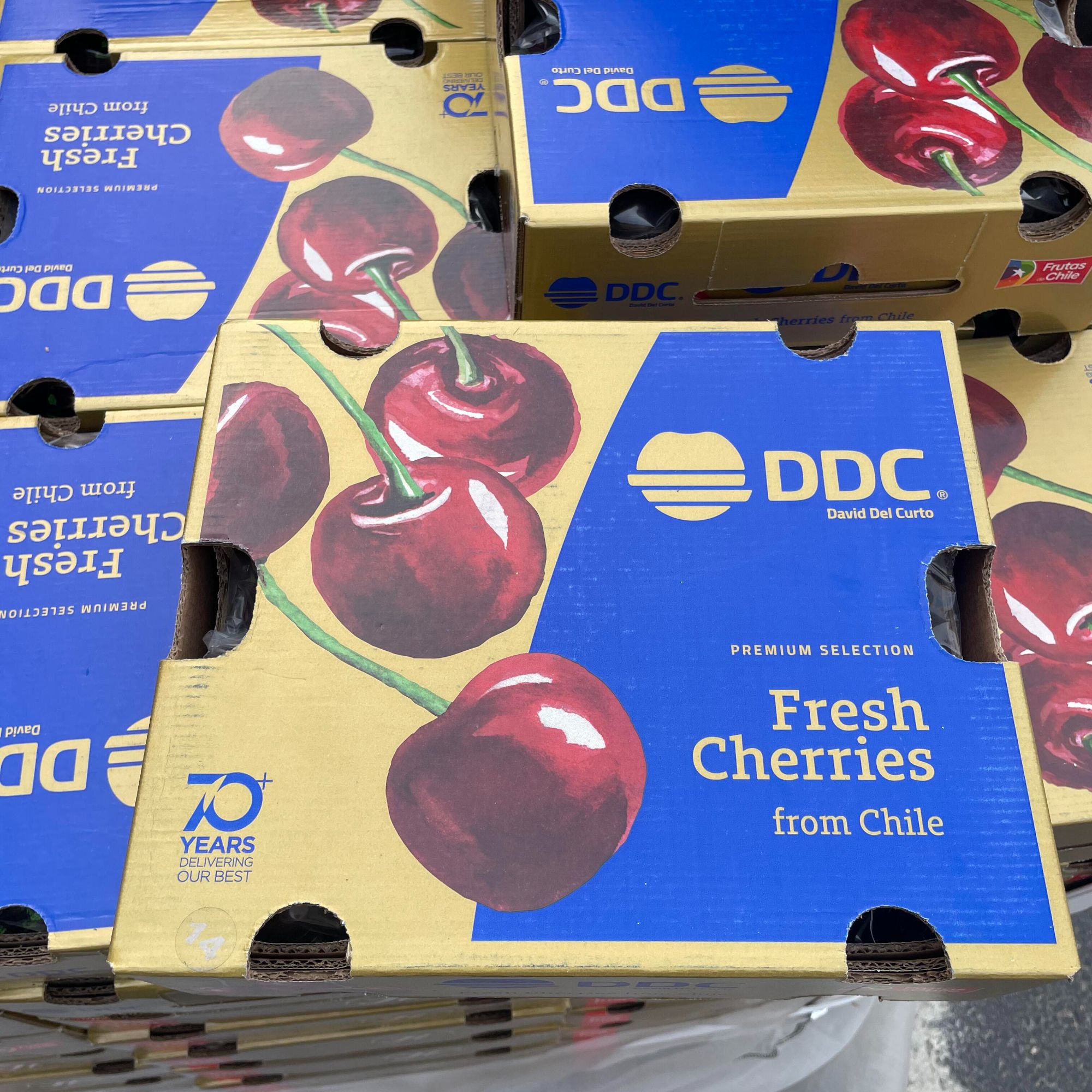 智利海运DDC雷尼尔车厘子 3J 净重4.4斤 内附果径卡