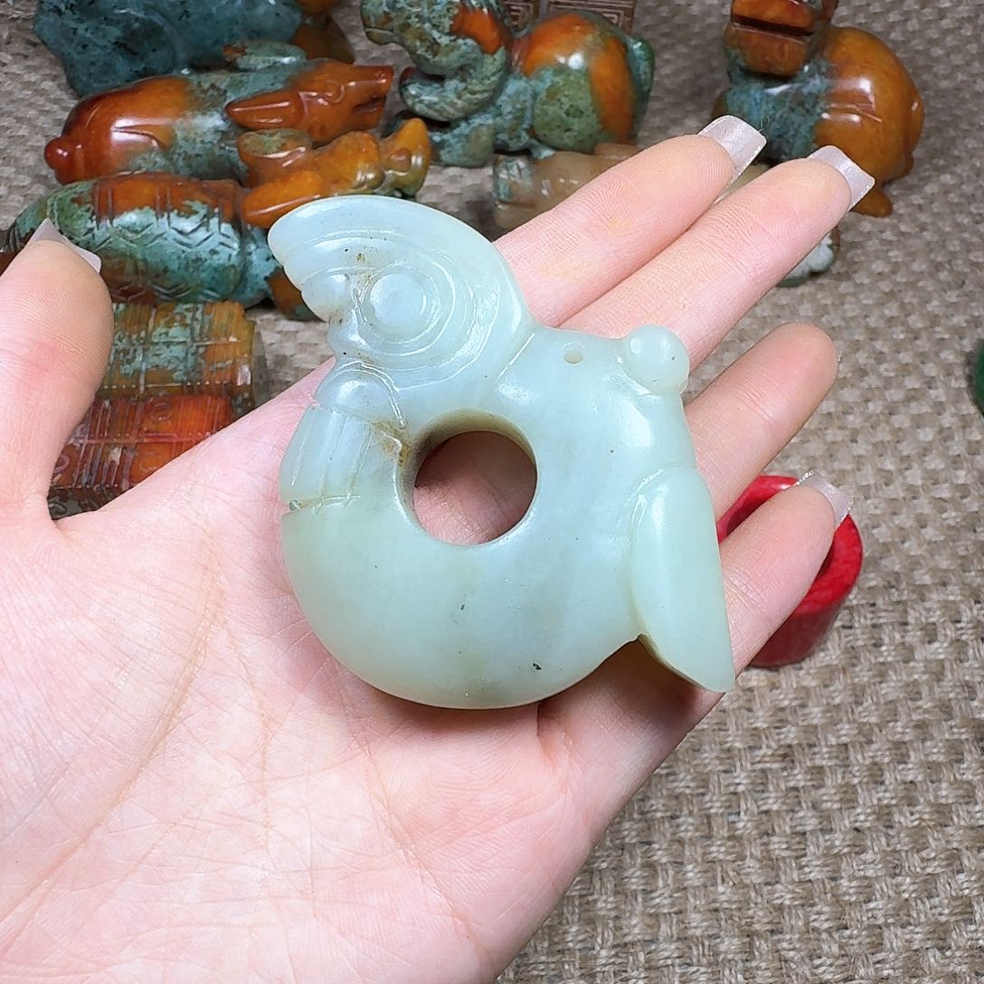 白玉菩提吊坠挂件