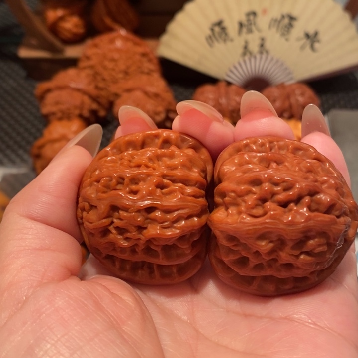 文玩核桃把件40白狮子1296