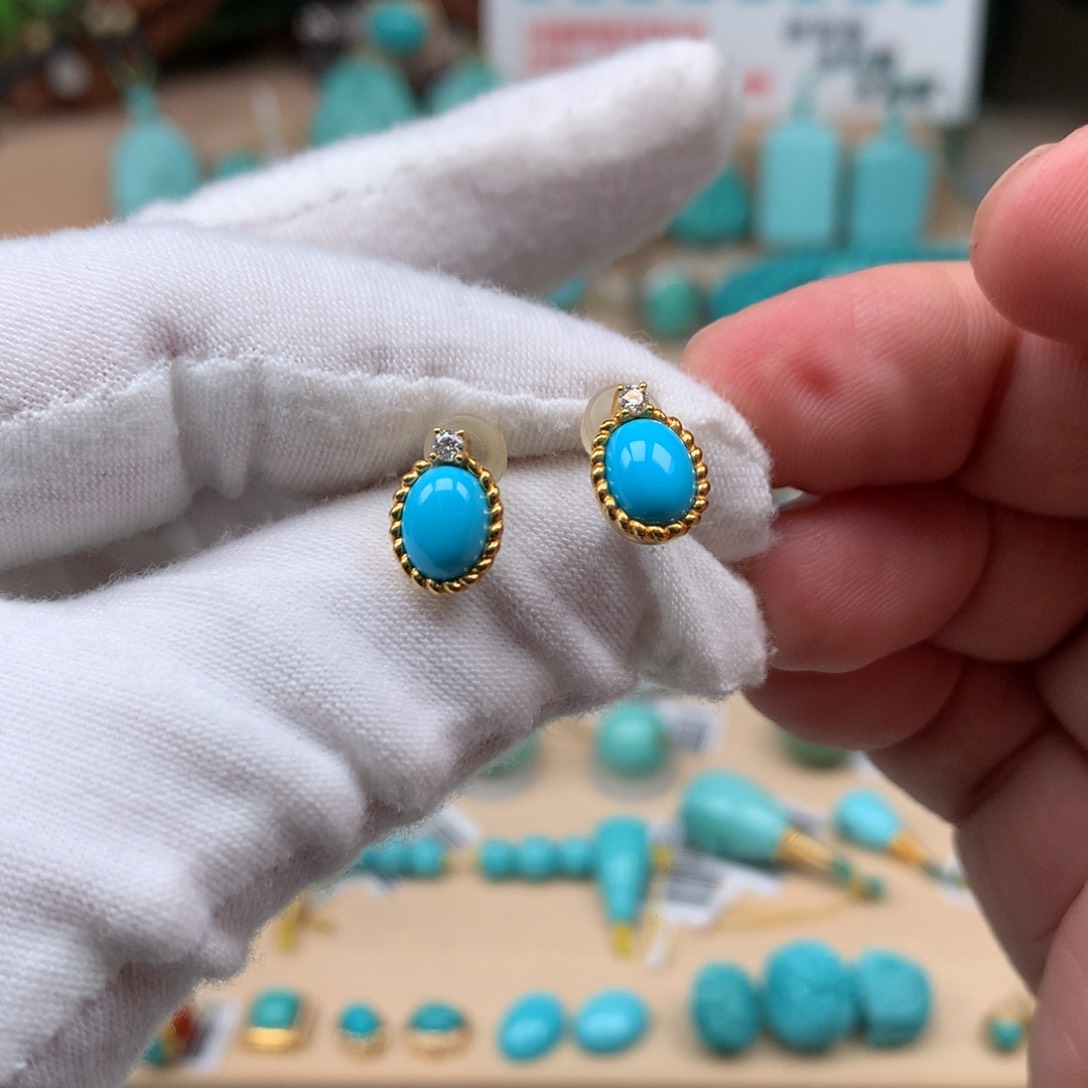 绿松石全品玉化未镶嵌