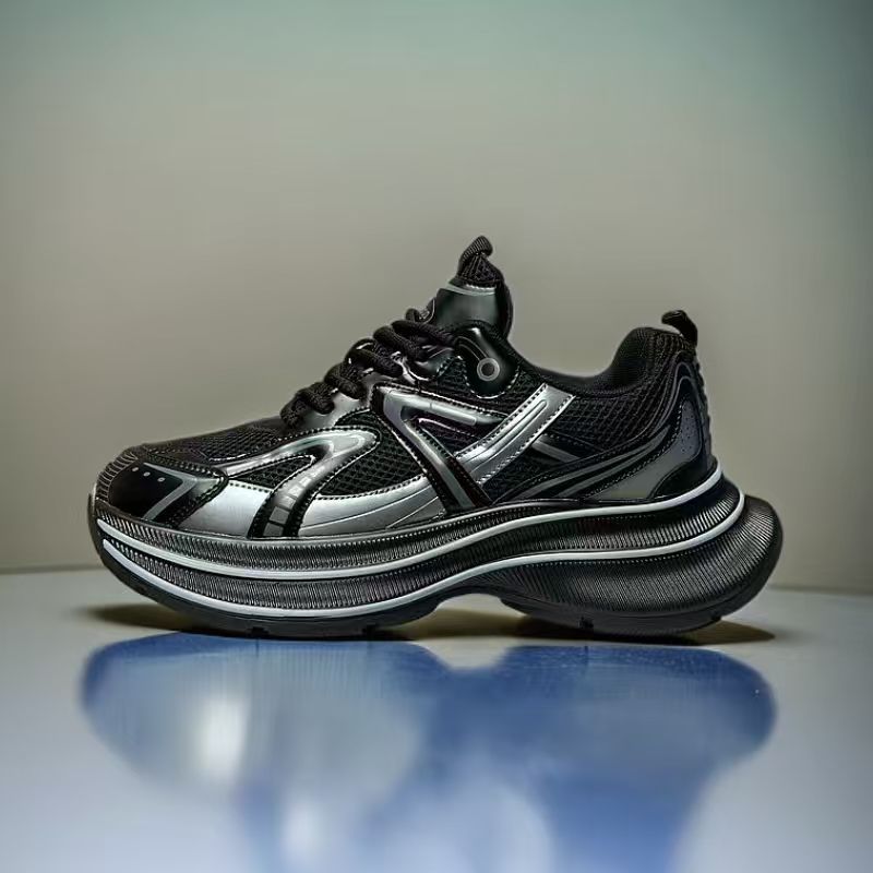 时尚舒适百搭情侣老爹鞋圆头时尚厚底休闲增高老爹鞋V103