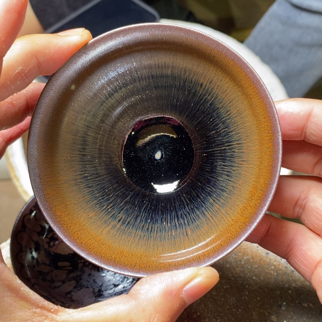 茶盏自然还原柴烧直播间