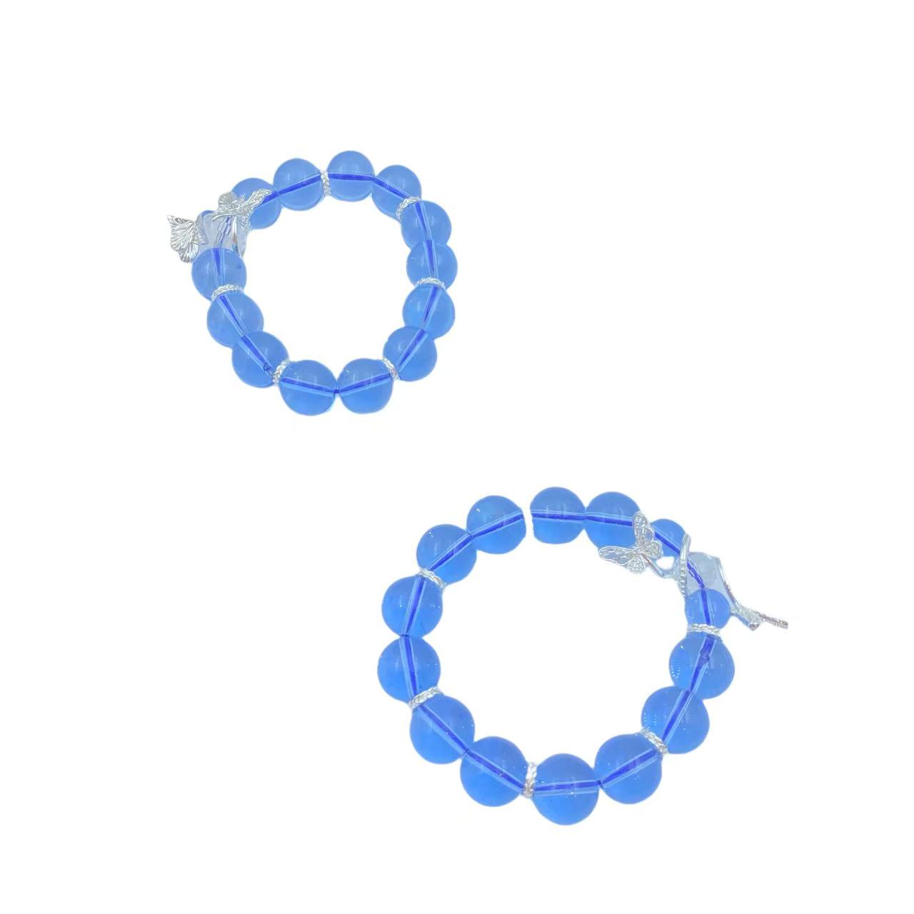 海蓝轻奢蝴蝶手链琉璃S1325X合金多样性只发一件