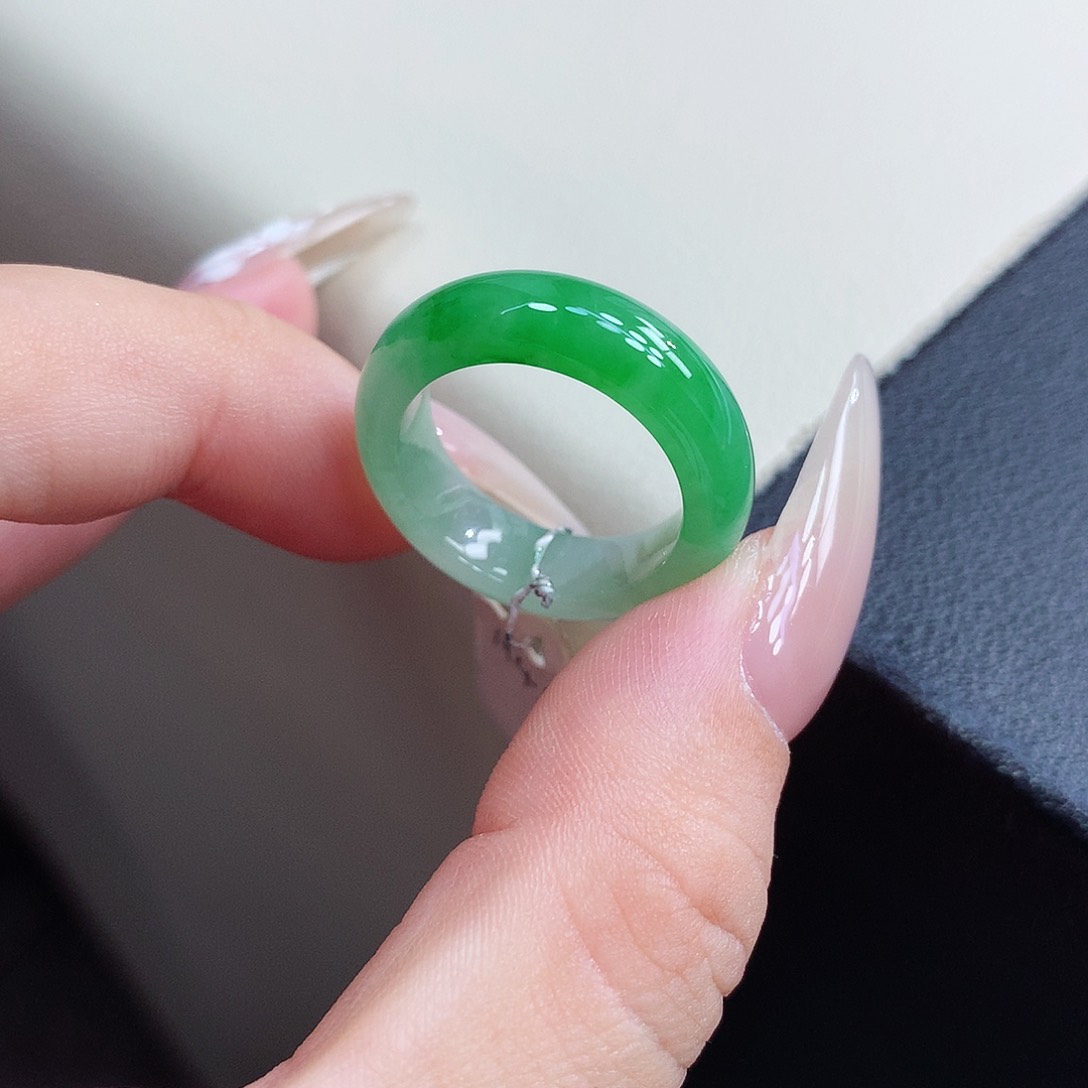 未镶嵌戒指翡翠13-14号