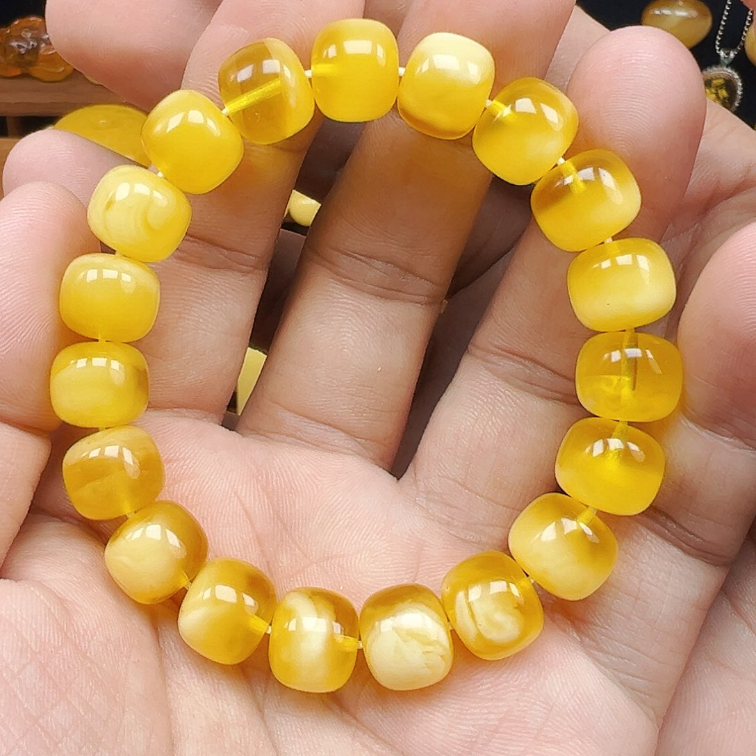 手链蜜蜡未镶嵌老型单圈20克