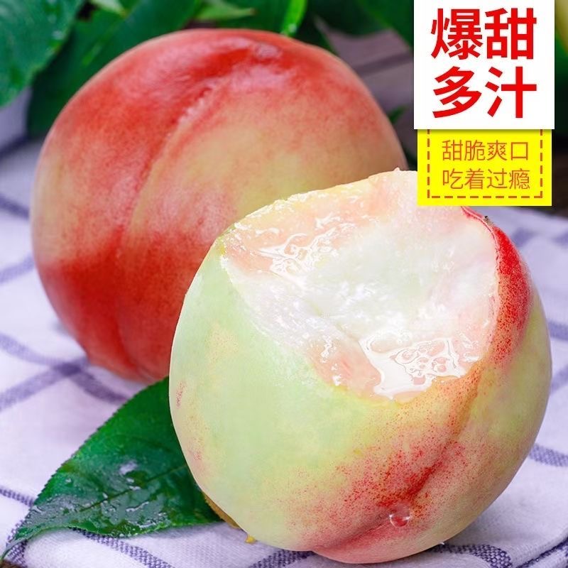 脆蜜桃】红不软脆桃新鲜现摘水蜜桃鲜甜多汁脆吃应季水果