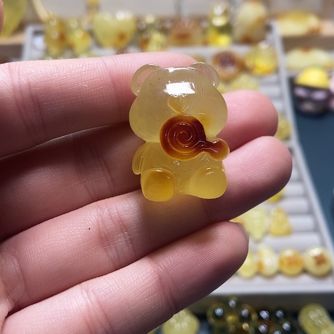 琥珀未镶嵌裸石天然琥珀蜜蜡