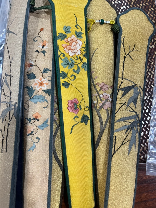 大满家桑蚕丝缂丝扇套 桑蚕丝面料