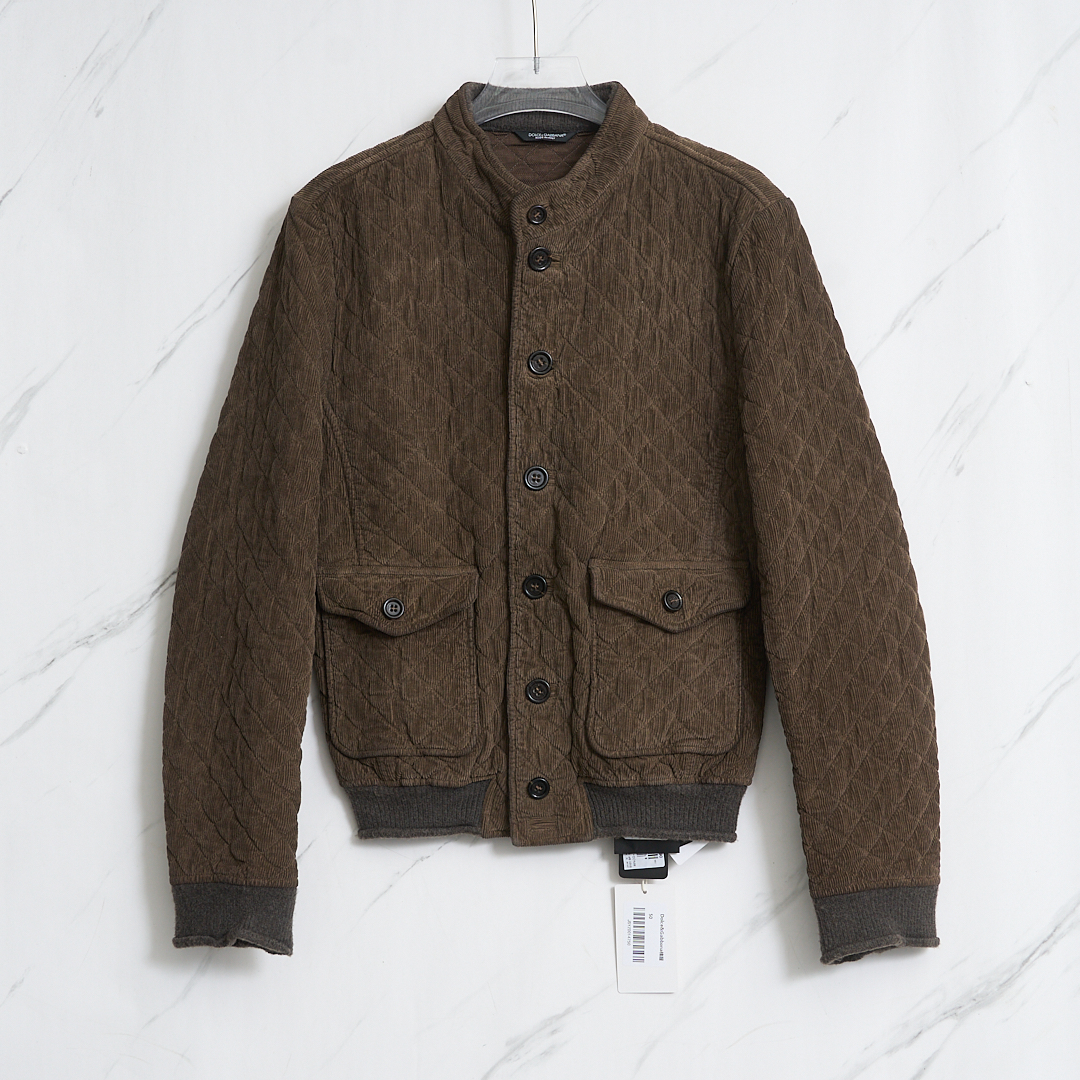 Dolce&Gabbana男士灯芯绒夹棉夹克/YZ00147