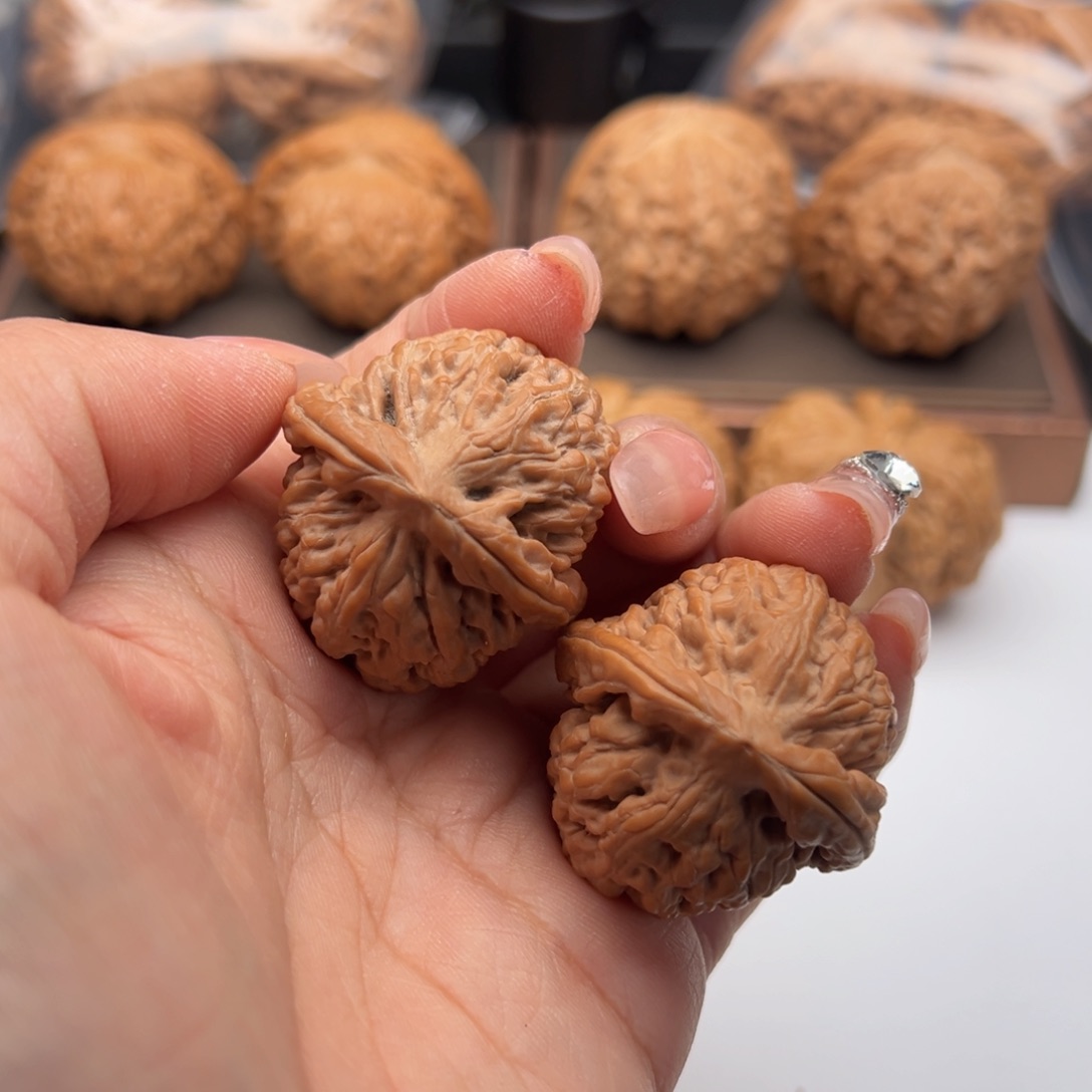 文玩核桃把件莲花34