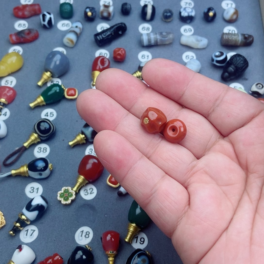 玛瑙/玉髓森柏珠宝未镶嵌鱼*叔