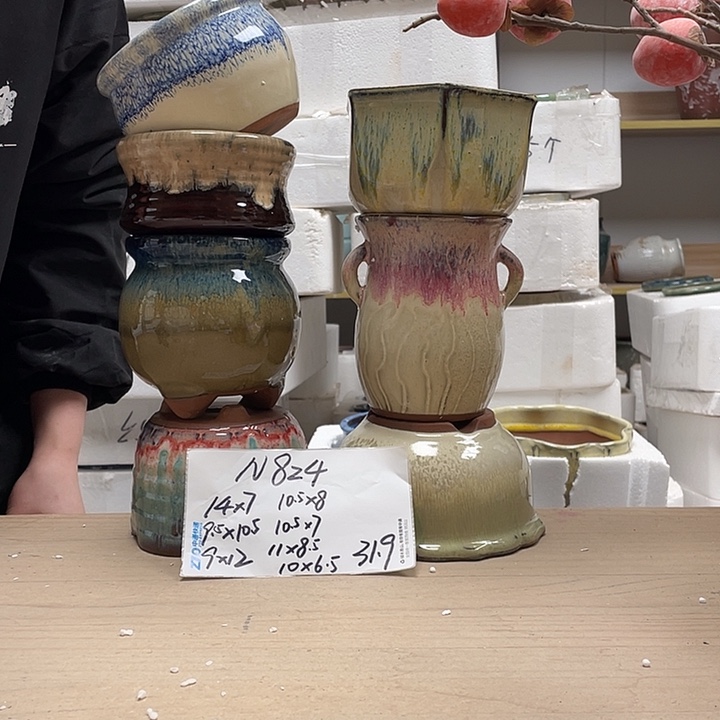 粗陶多肉花盆微瑕824