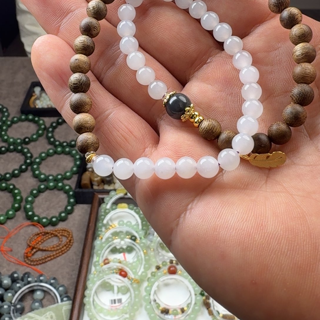 和田玉未镶嵌手链