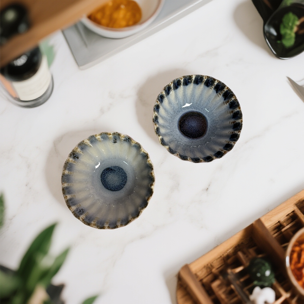 548默认微瑕 花瓣米饭碗甜品酸奶碗家用5.5英寸