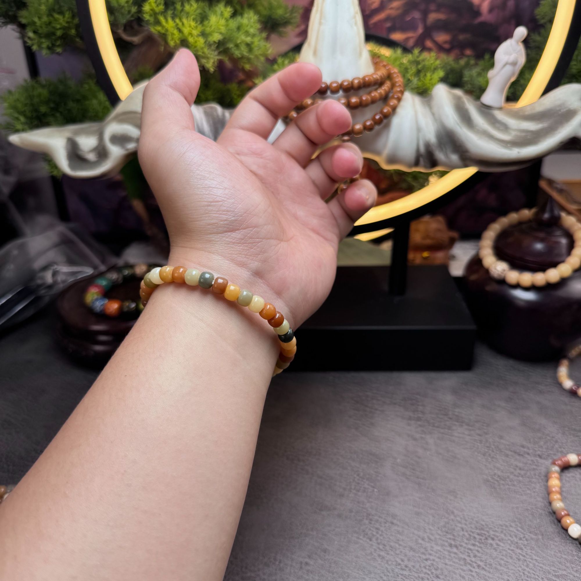 5*6mm天然多宝玉米菩提（精工系列）小而精 桶珠手串