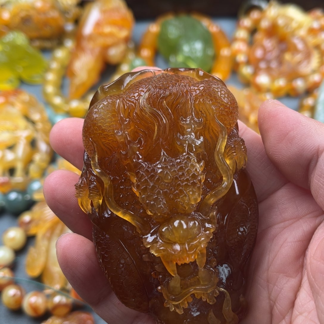 蛇纹石玉手把未镶嵌磐*