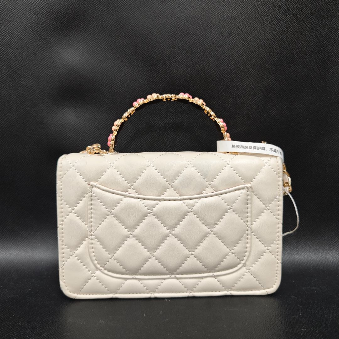 SMVP · 高定奢品 时尚潮流真皮新款女包包 10688 白色手提花