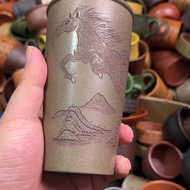 紫砂茶杯全手工紫砂主人杯