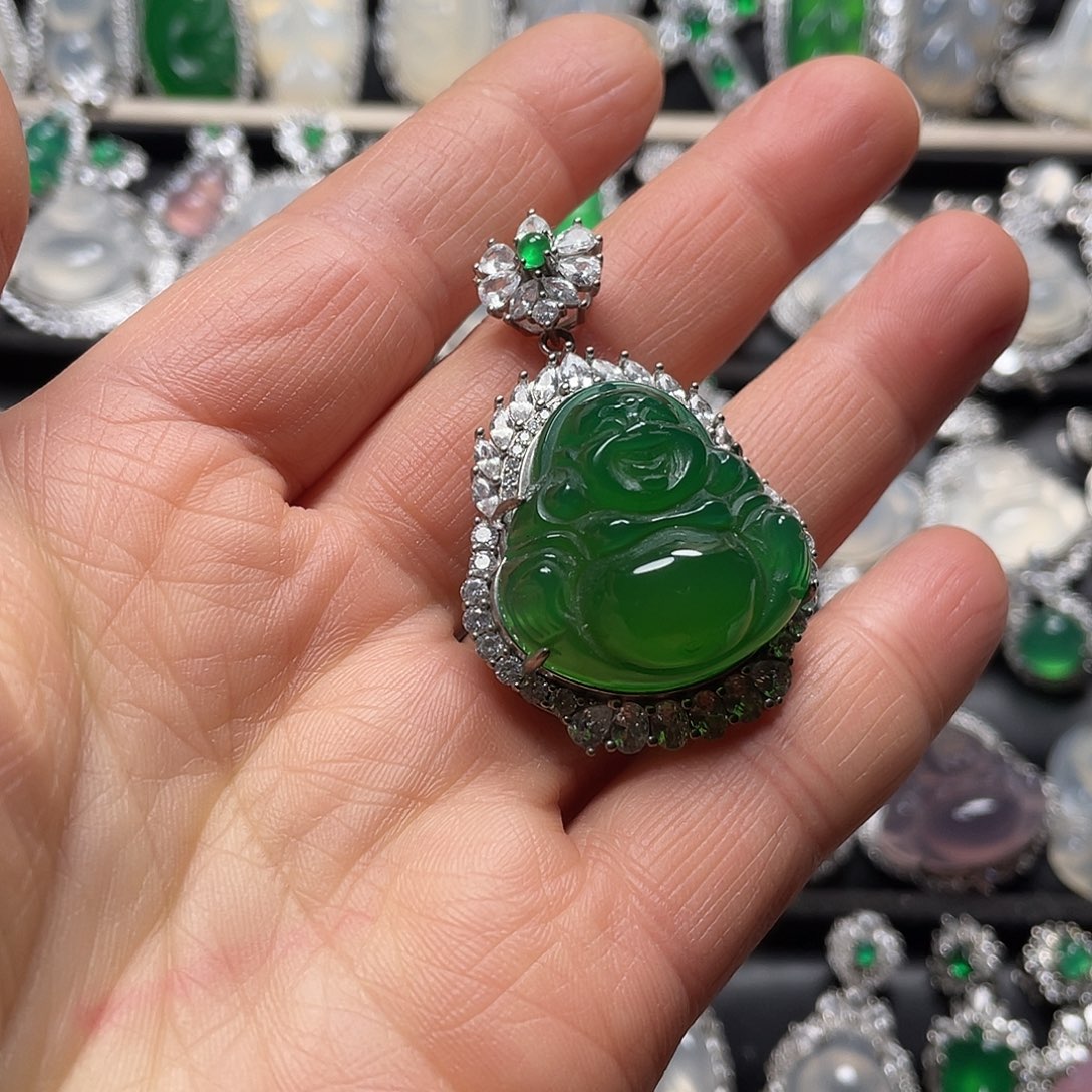 玛瑙/玉髓合金挂件