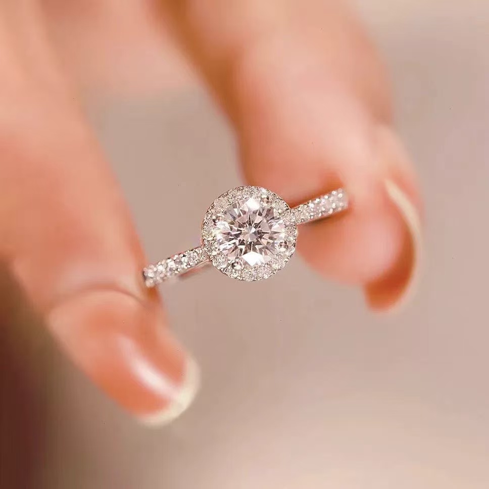 925莫桑石闭口戒指直播间高定链接