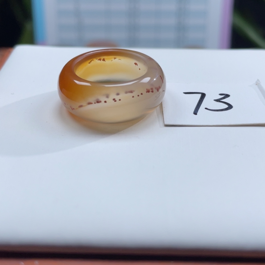 玛瑙/玉髓未镶嵌戒指Z17.6港16