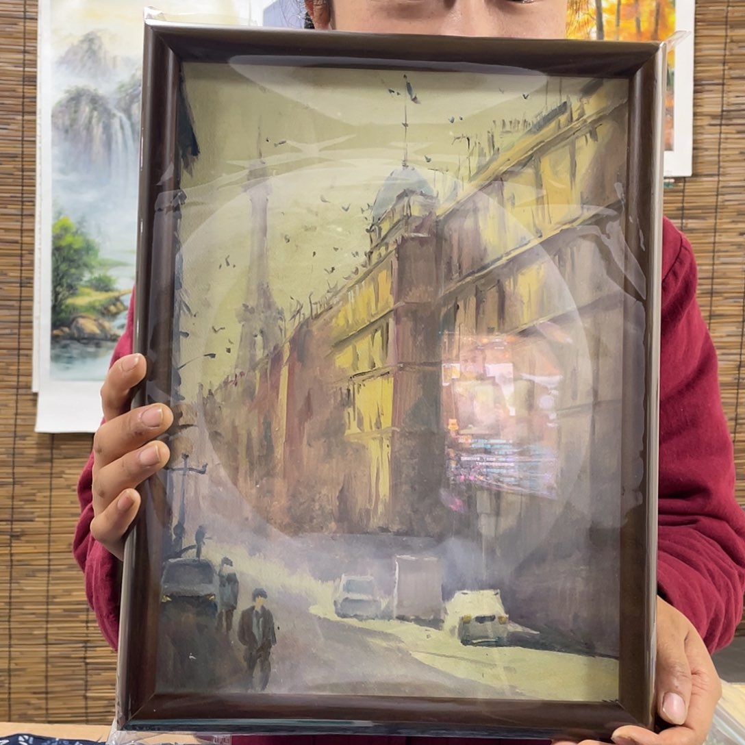 油画薇爽恭喜竞拍成功