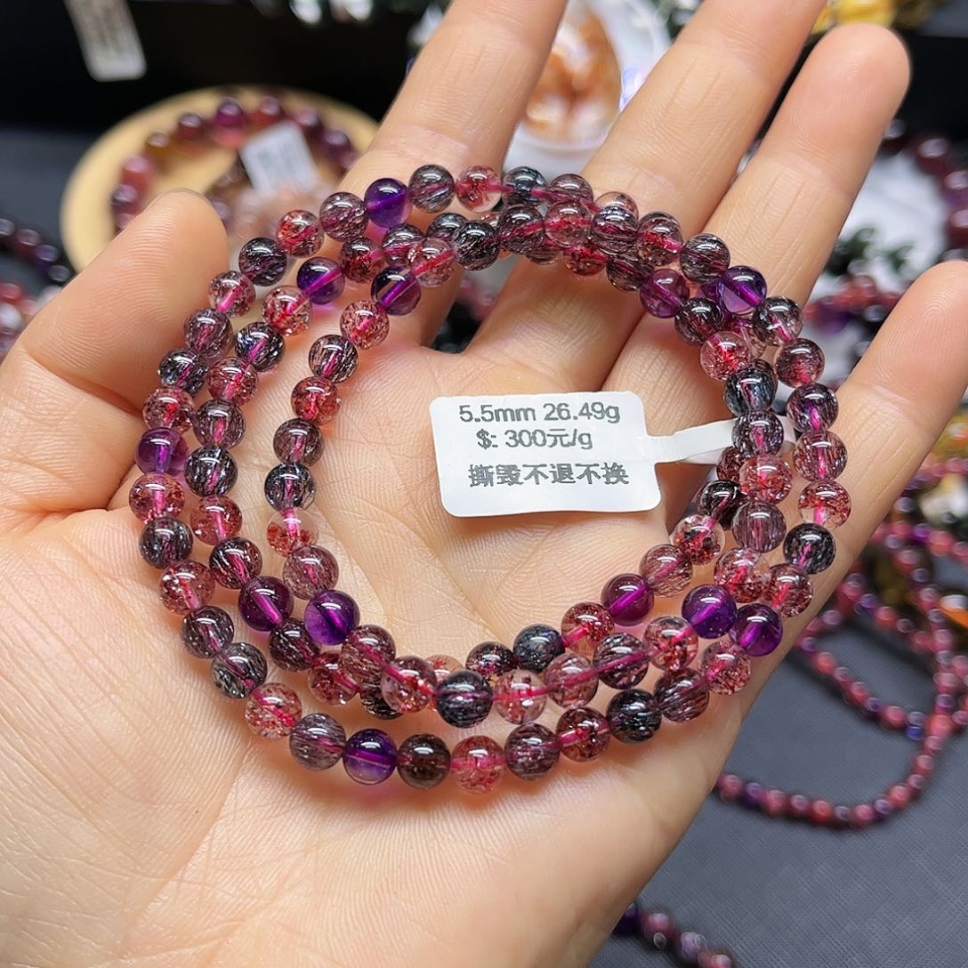 水晶手链未镶嵌天然水晶