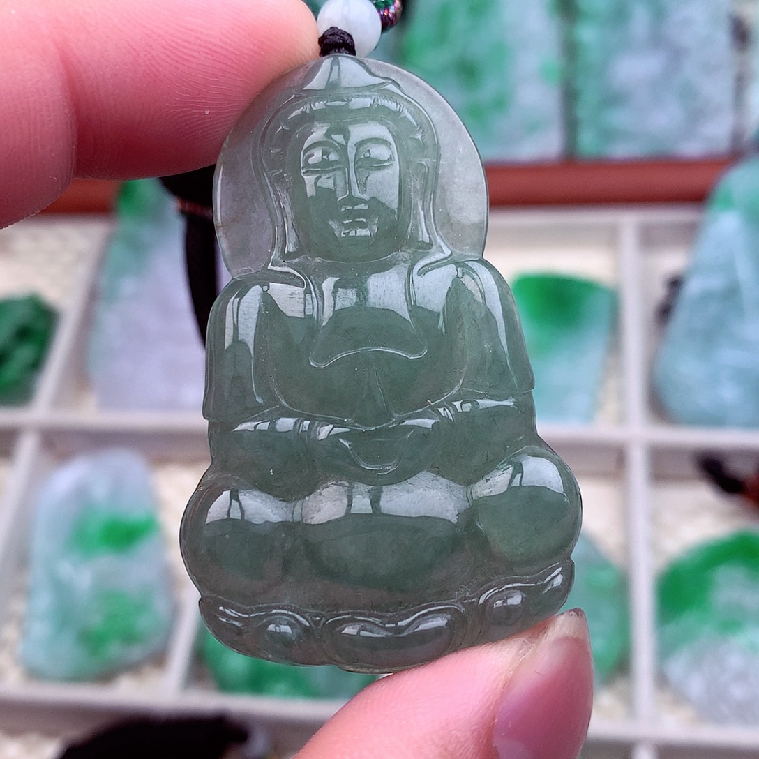 翡翠未镶嵌吊坠(不含链)