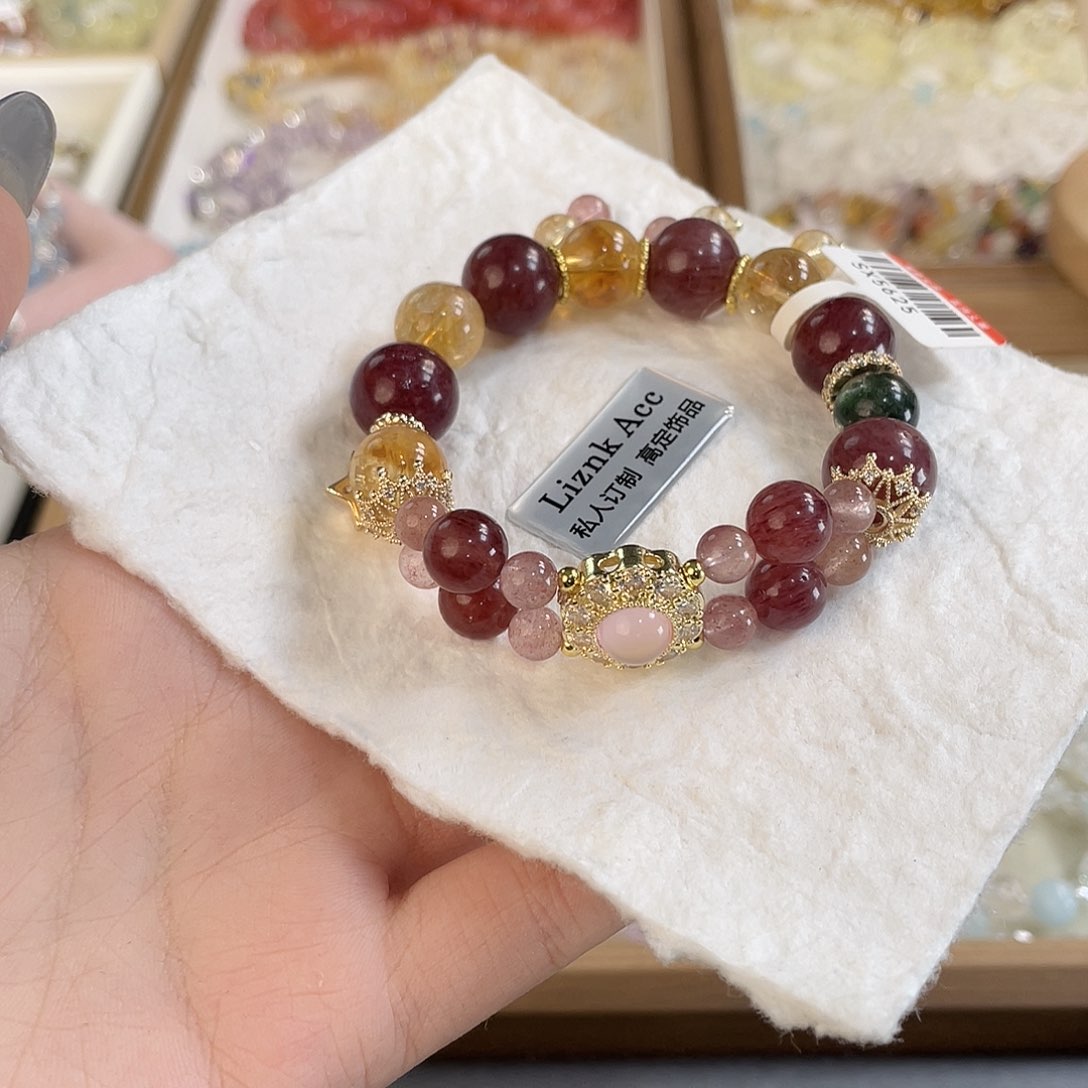 水晶手链未镶嵌多样性发货138