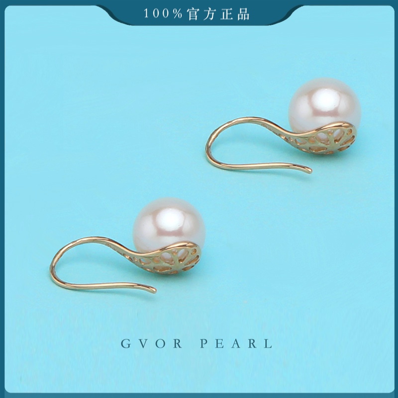 芈伽勒高跟鞋款海水akoya耳环7-8mm C898