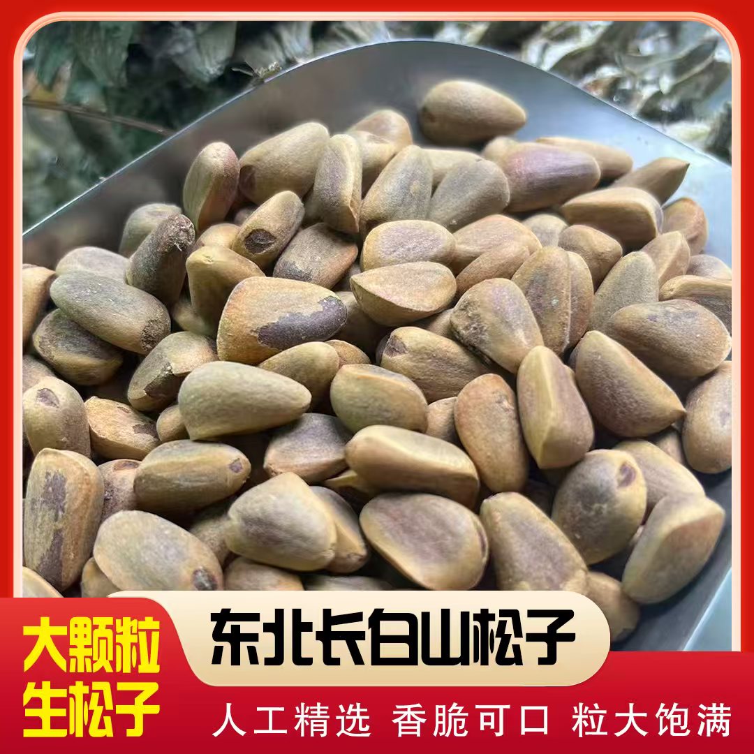 东北长白山松子大颗粒原味新鲜坚果零食（不开口）追剧必备