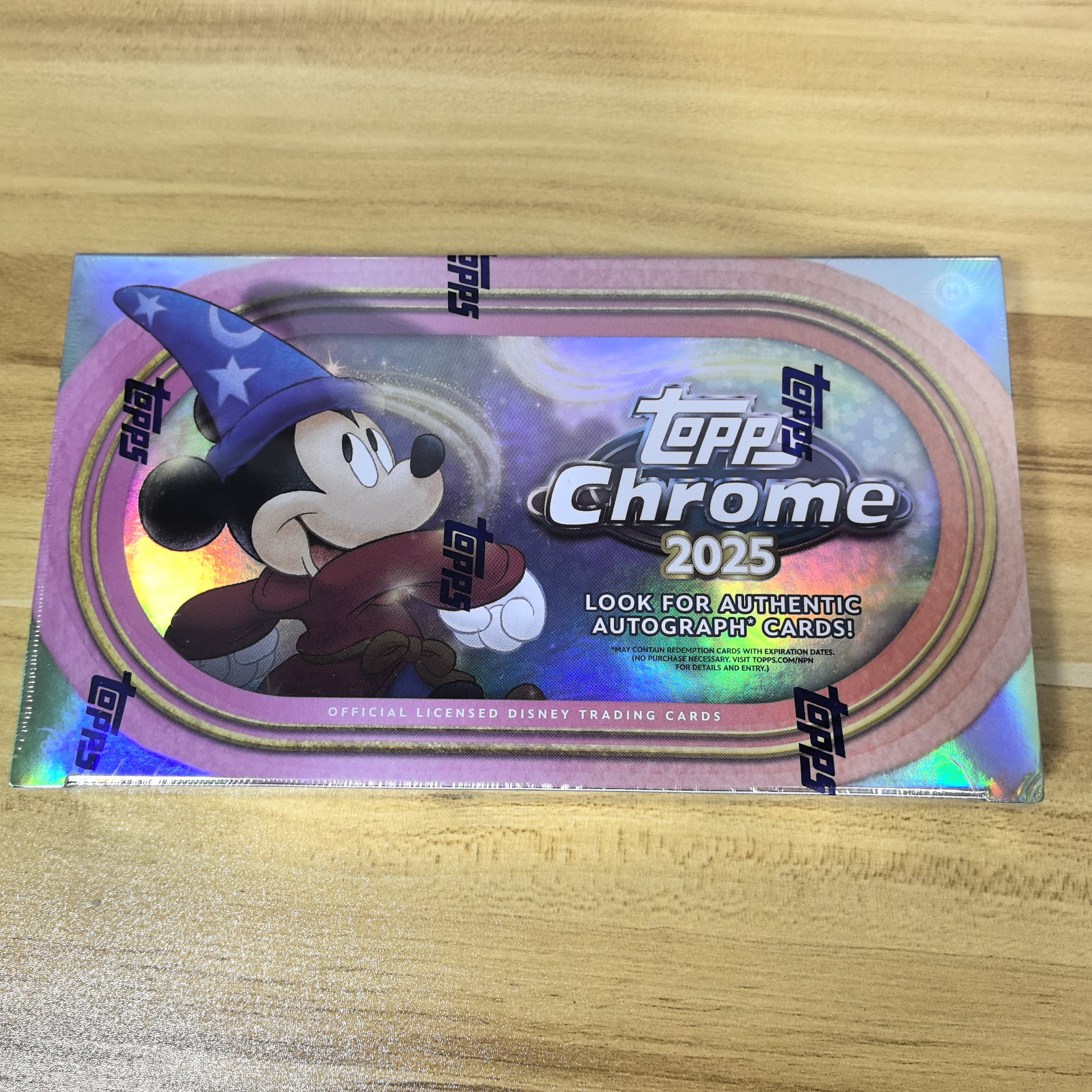 2025 topps chrome 迪士尼收藏卡 hobby 盒 单盒 直播默认代拆