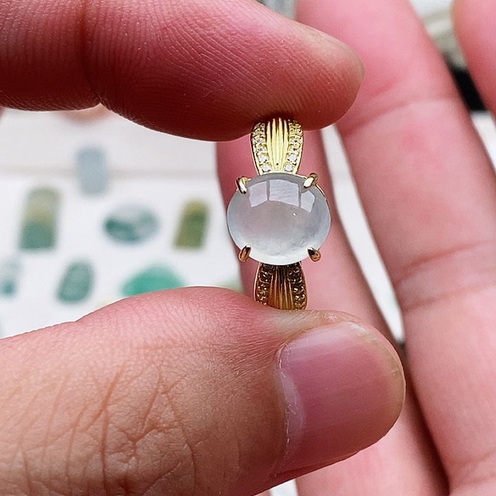 翡翠银S925镶嵌戒指1111112