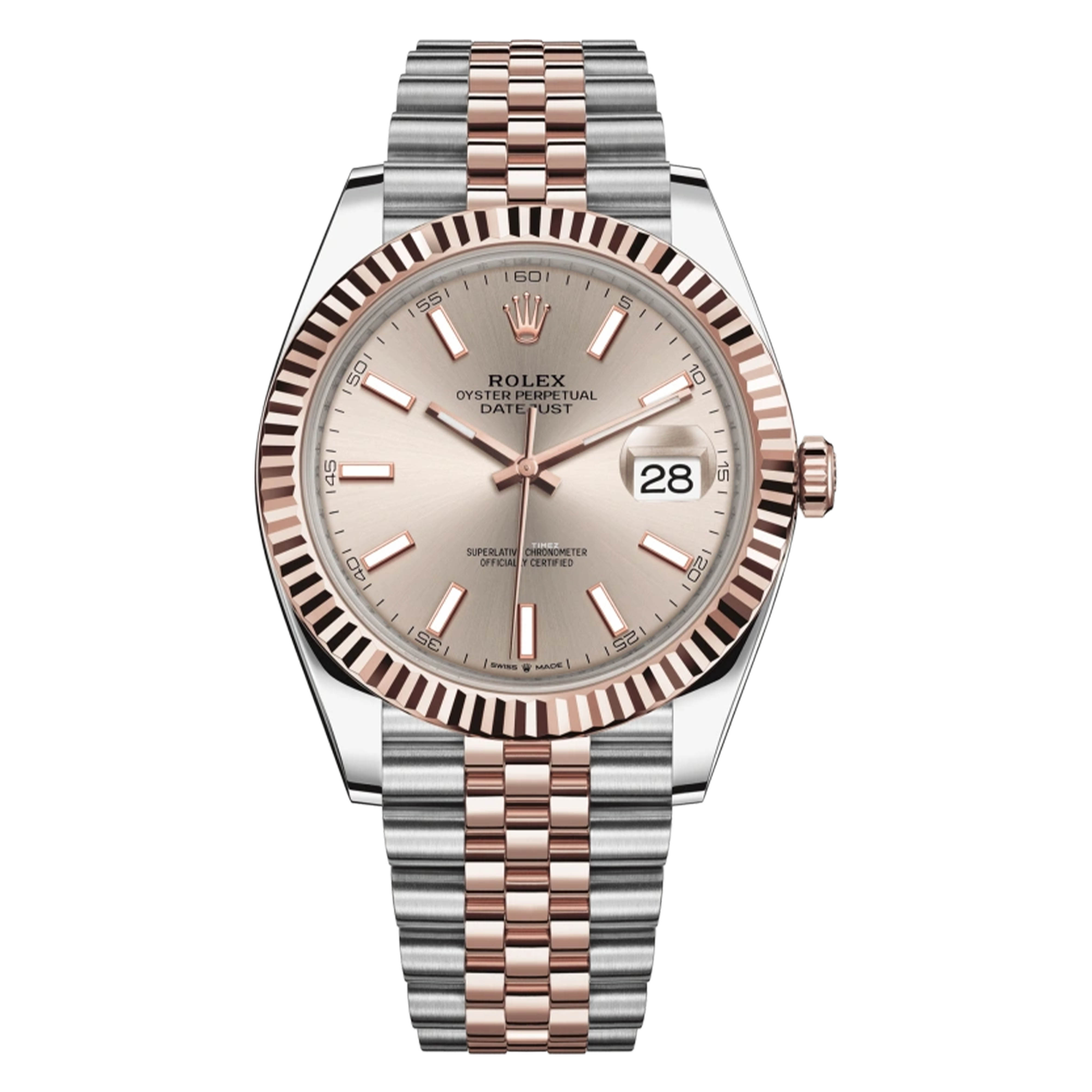 未使用 Rolex/劳力士 /126331间玫瑰金粉条/41