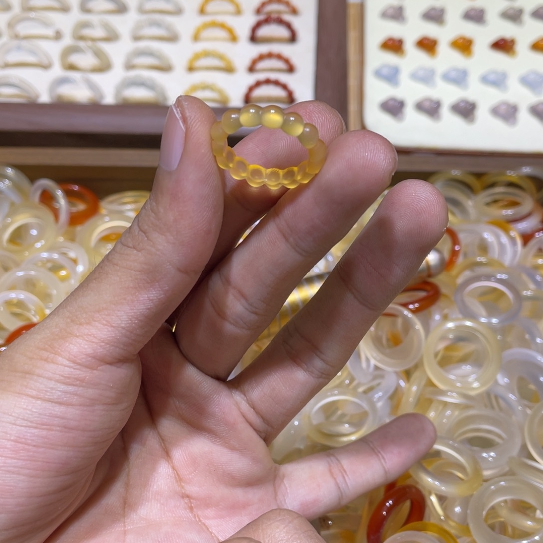 玛瑙/玉髓合金戒指36号港14