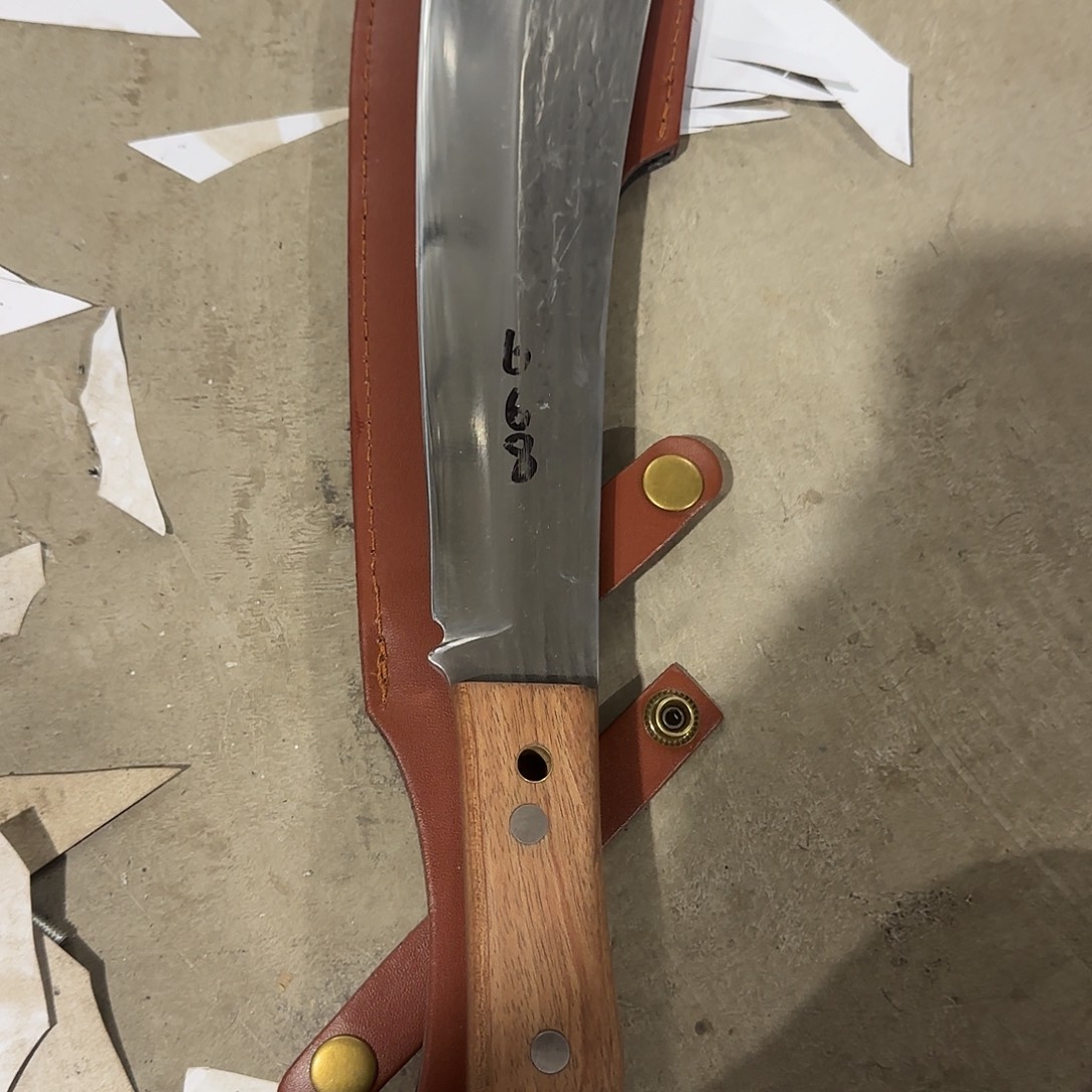 高碳锰钢炮弹钢手工锻打砍柴刀