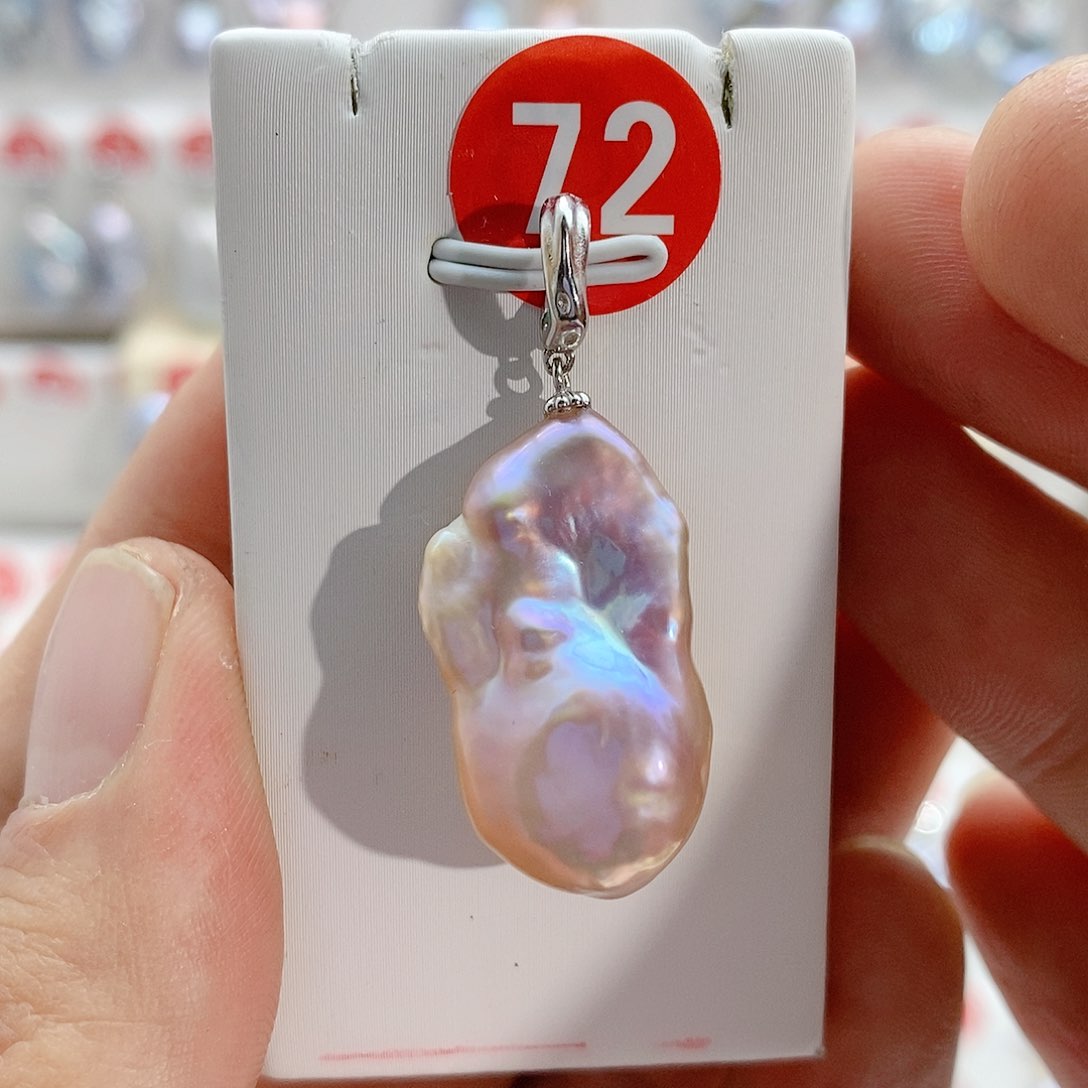 淡水珍珠颈饰银S925镶嵌蟹**·