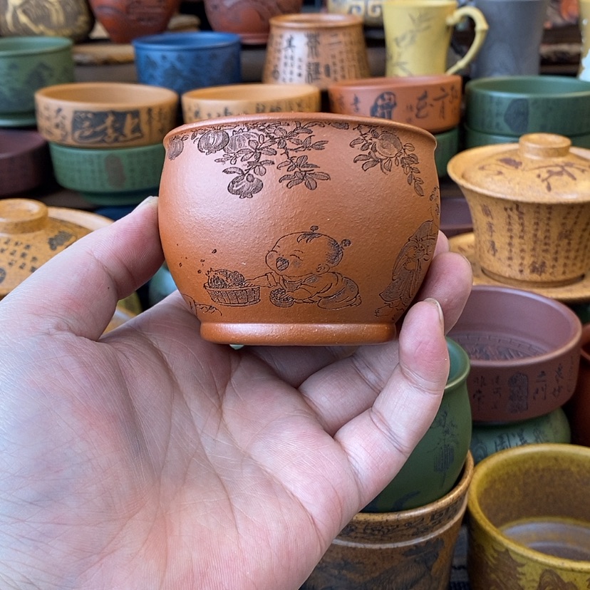 【闪购商品】紫砂杯子宜兴全手工紫砂杯