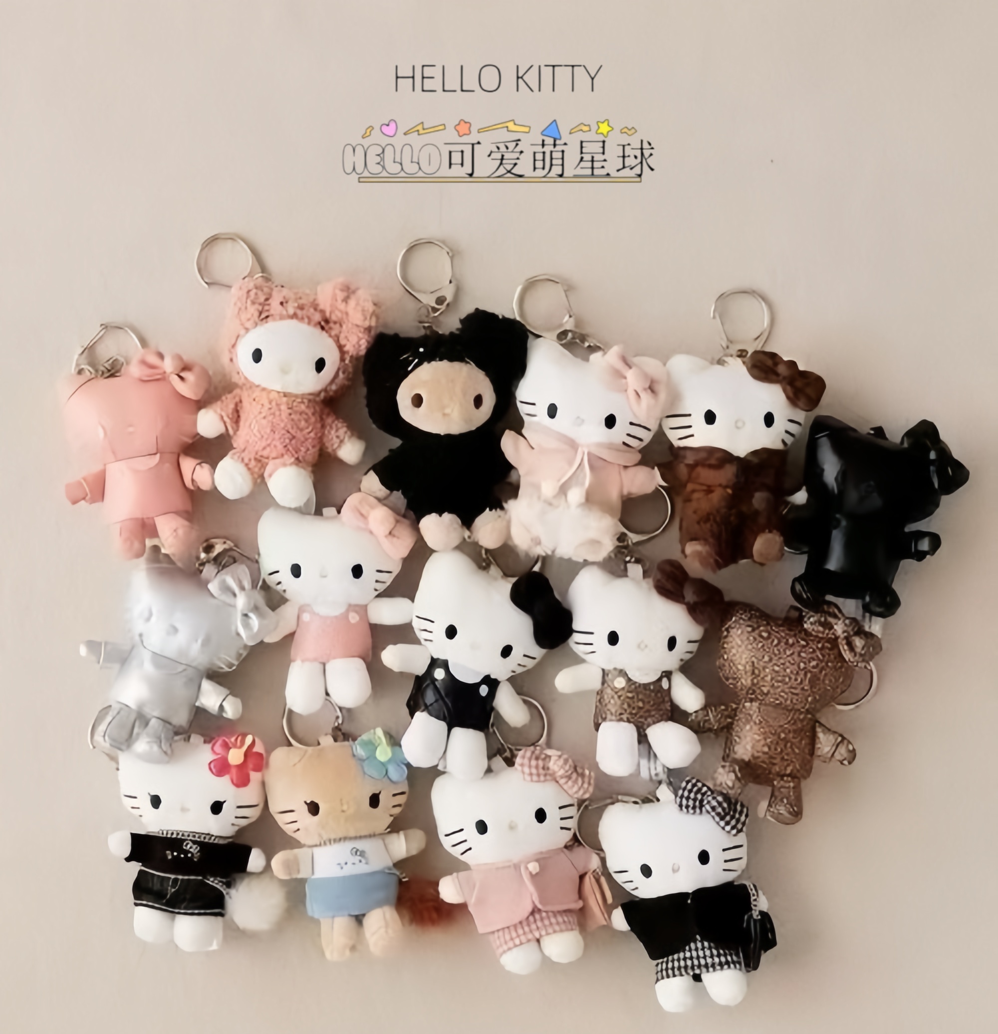 三丽鸥〖日版正品〗me第六弹联名系列Kitty挂件