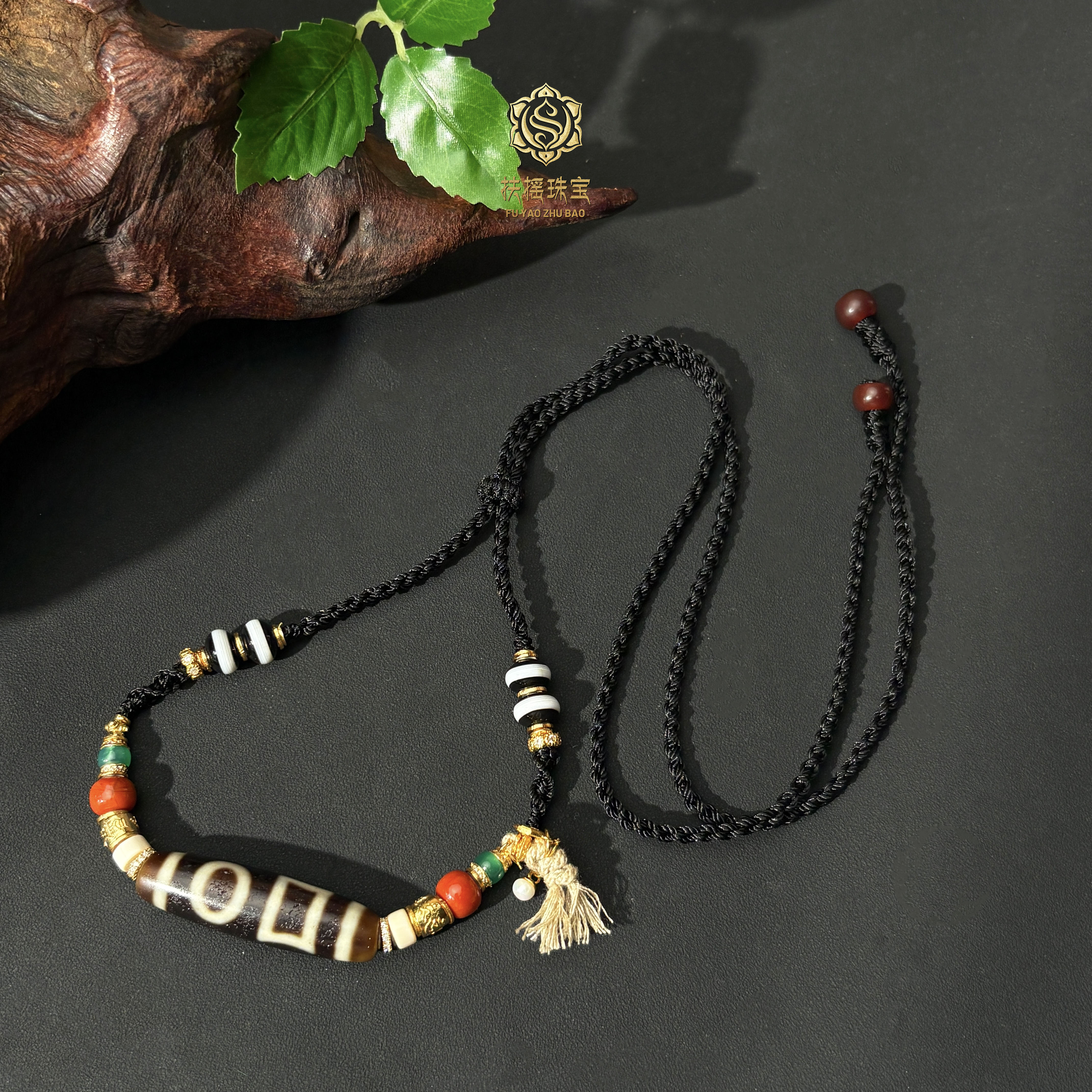 扶摇臻选|双天d一线天珠吊坠2727