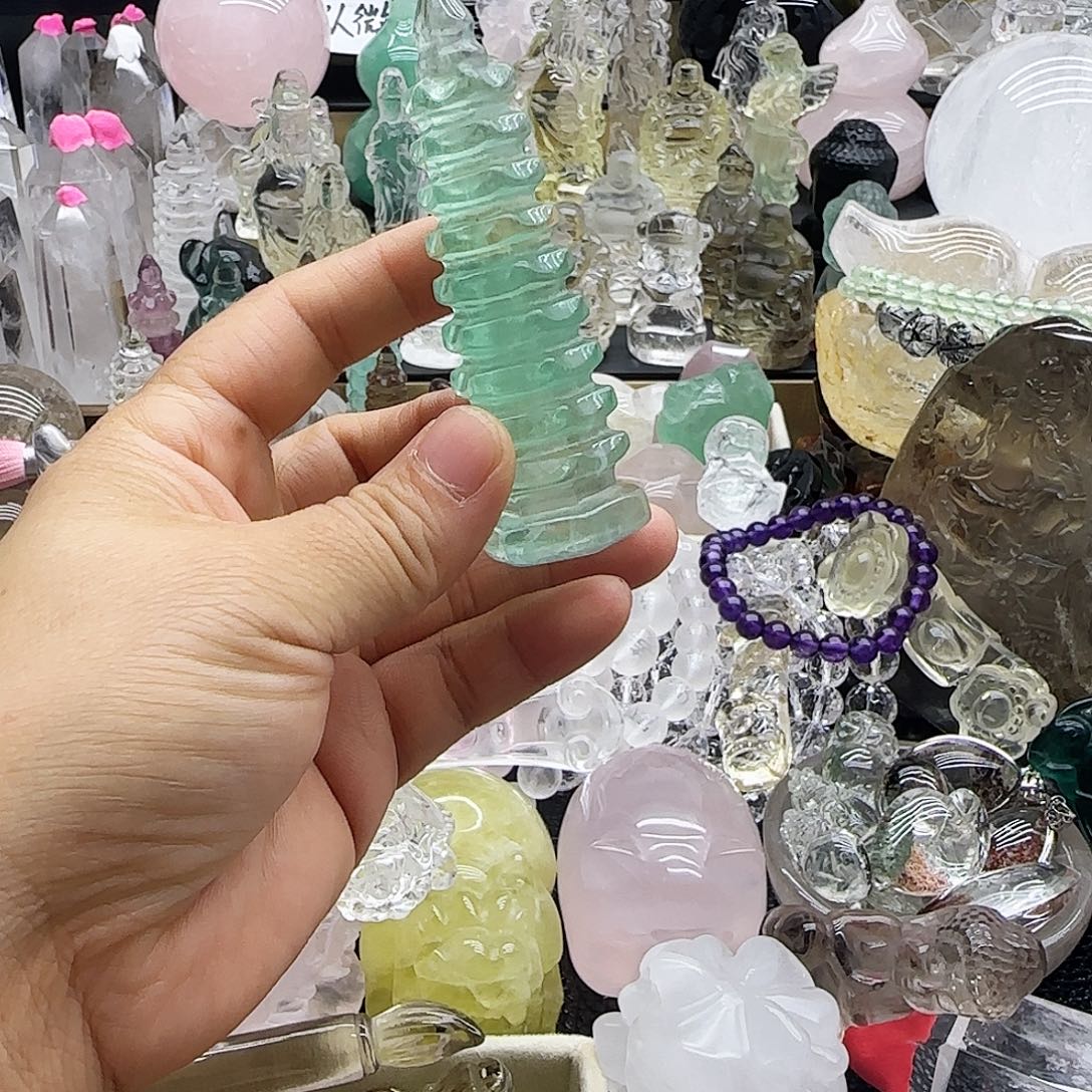 车挂水晶未镶嵌摆件