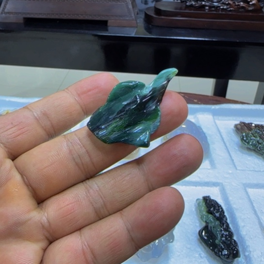 硅化玉挂件未镶嵌