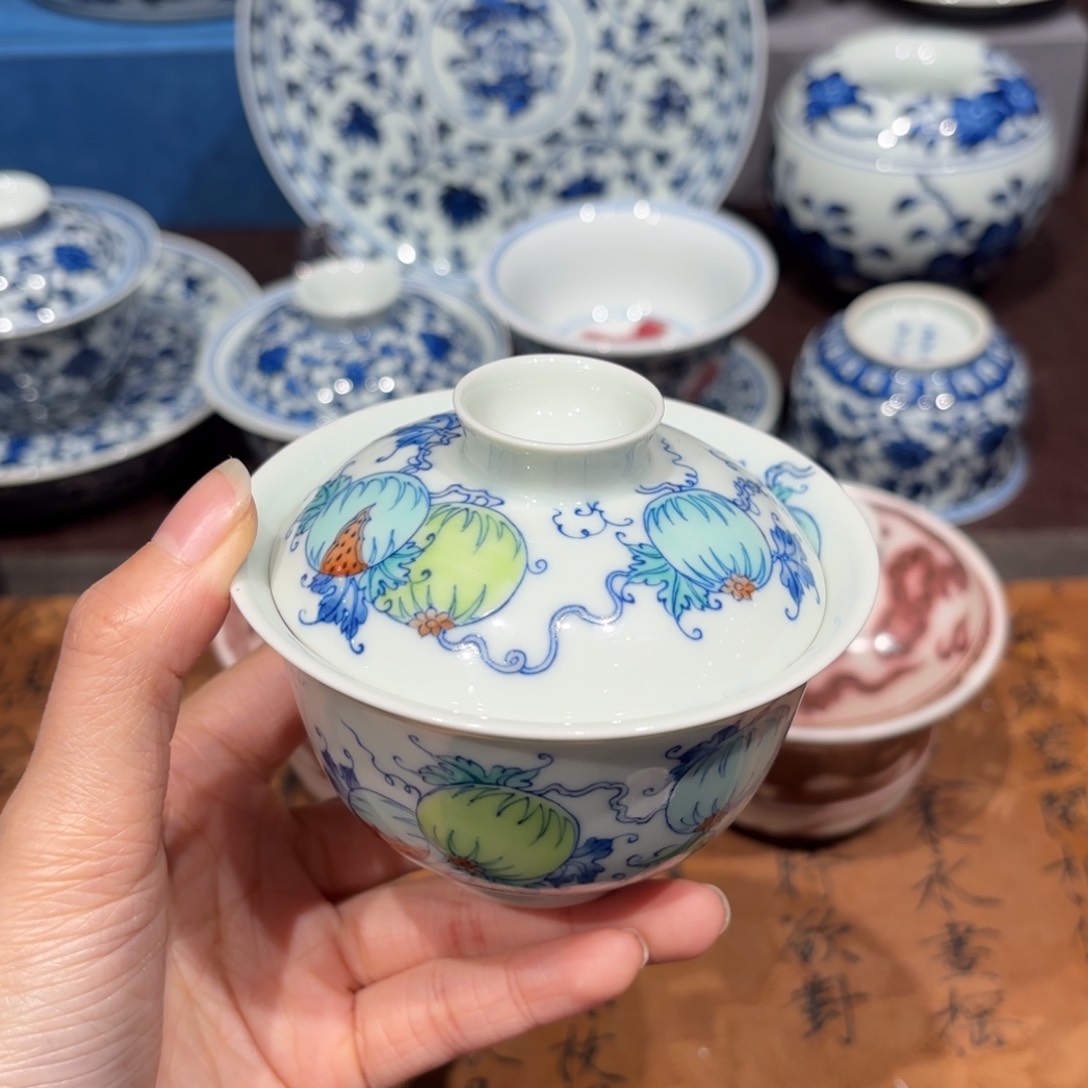 瓷片小**?景德镇纯手工手绘