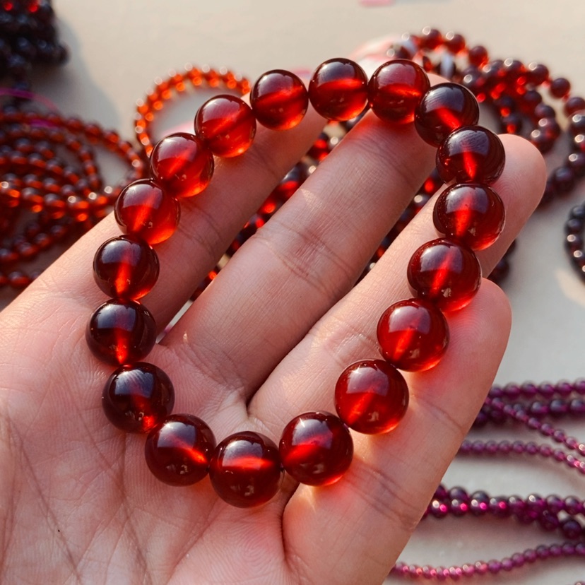 【闪购商品】未镶嵌手链石榴石11.3毫米