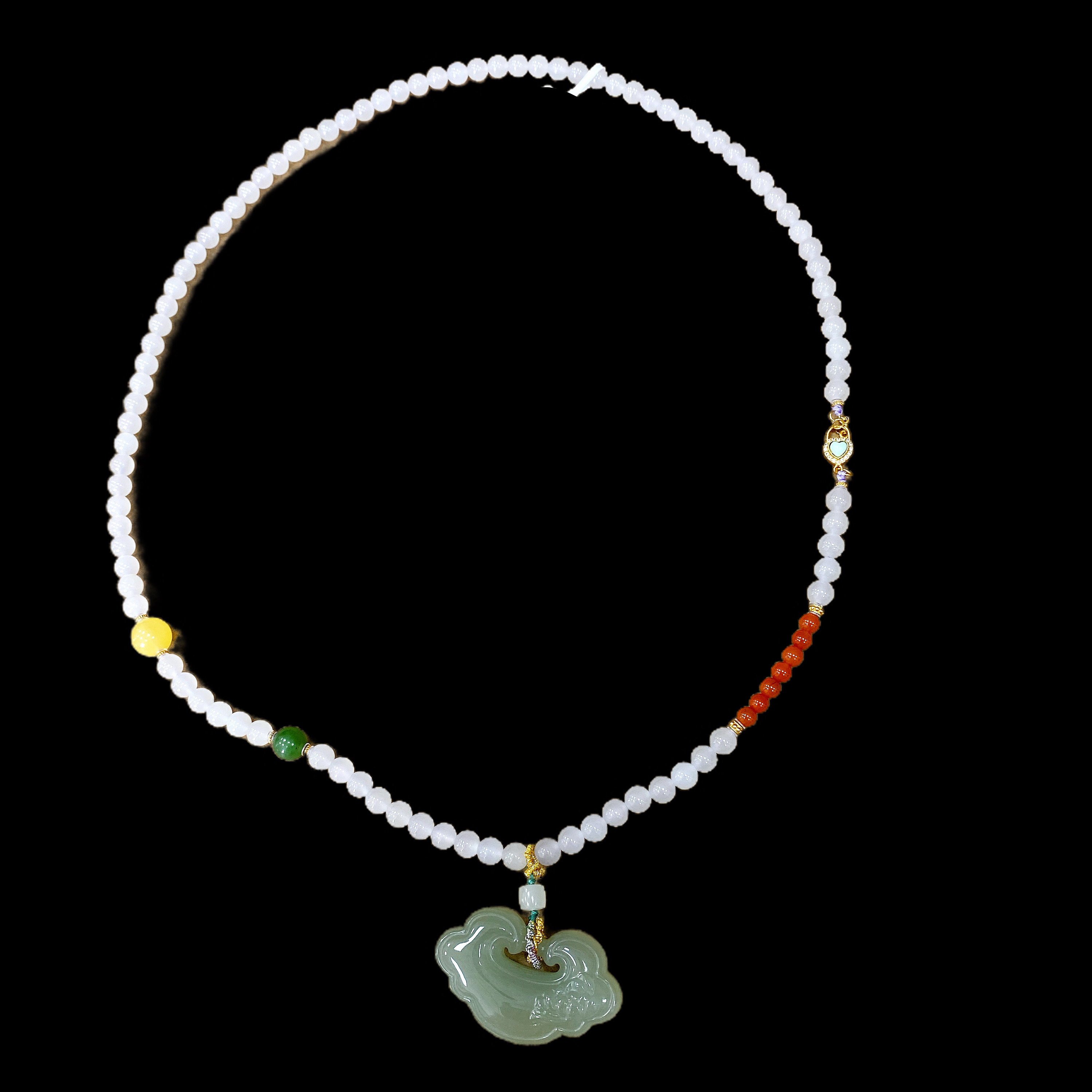 1912-和田玉项链孤品