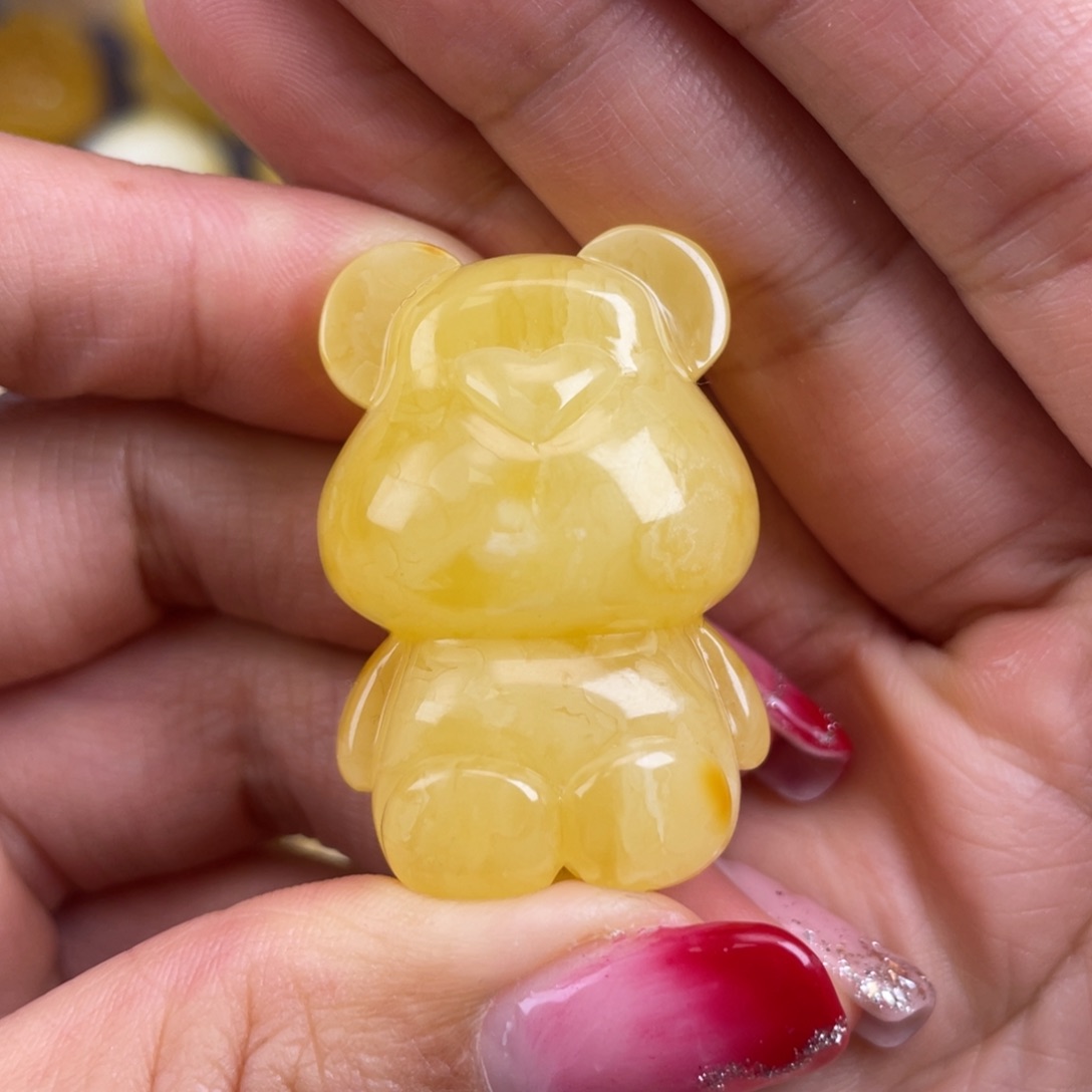 琥珀裸石未镶嵌蜜蜡